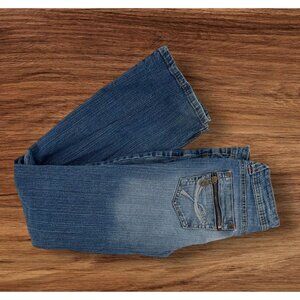 L.E.I Ashley Trouble Bootcut Jeans with Zippered Back Pockets Size 7